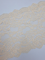Кружево эластичное светло-бежевое КС71 (22 см)