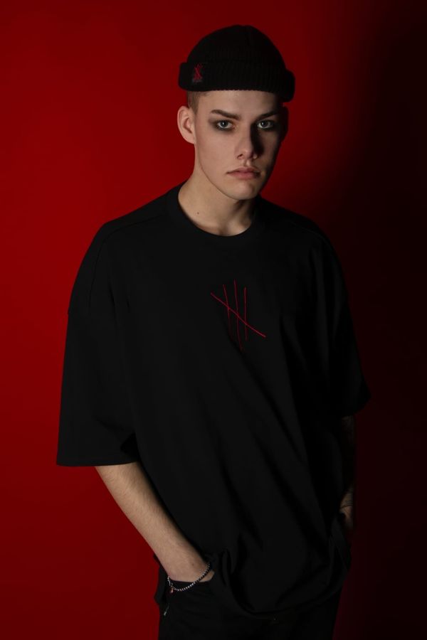 Футболка Оверсайз Смола кругового терпения 1.0 Черная - фото 4