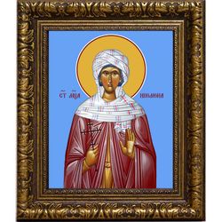 Ипомона (Ипомони) святая мученица. Икона на холсте.