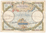 France, 50 Francs - Luc-Olivier Merson, 1928, G