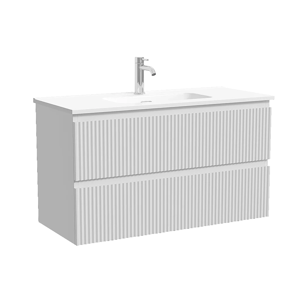 Тумба с раковиной Sancos Snob R SNR90/39W/CN7030 Bianco