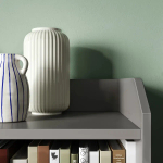 Шкаф - HAUGA IKEA/ХАУГА ИКЕА, 46х210х199 см, серый