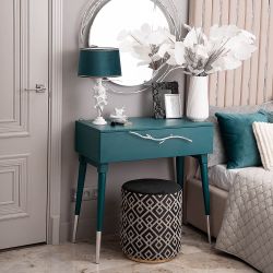 Консоль Арт Колор matte Стайл Сильвер Зеленый бирюзовый матовый