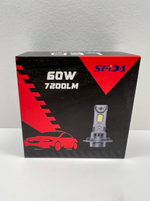 H3 / Автомобильные светодиодные лампы, H3, 120W, 7200 LM, 12 вольт, SFIDA LED V19, Cфида Девятнадцать, TG (2 шт. / комплект)