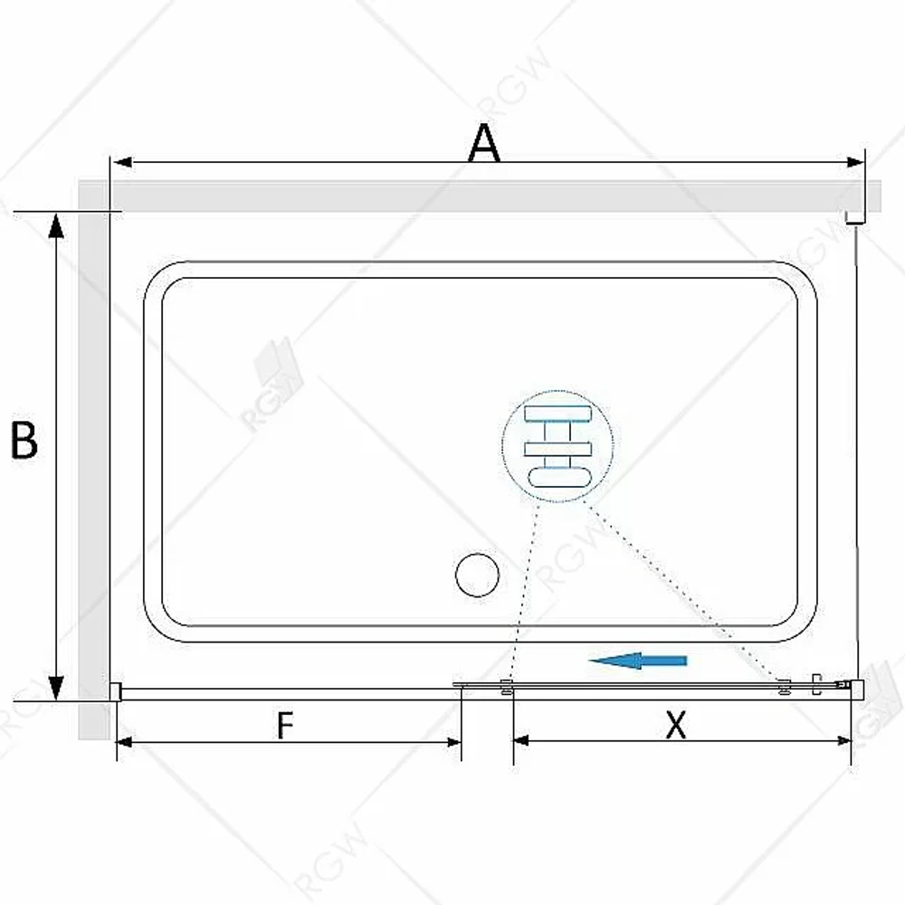Душевая система RGW Shower Panels SP-6143-01 50140801-01 хром