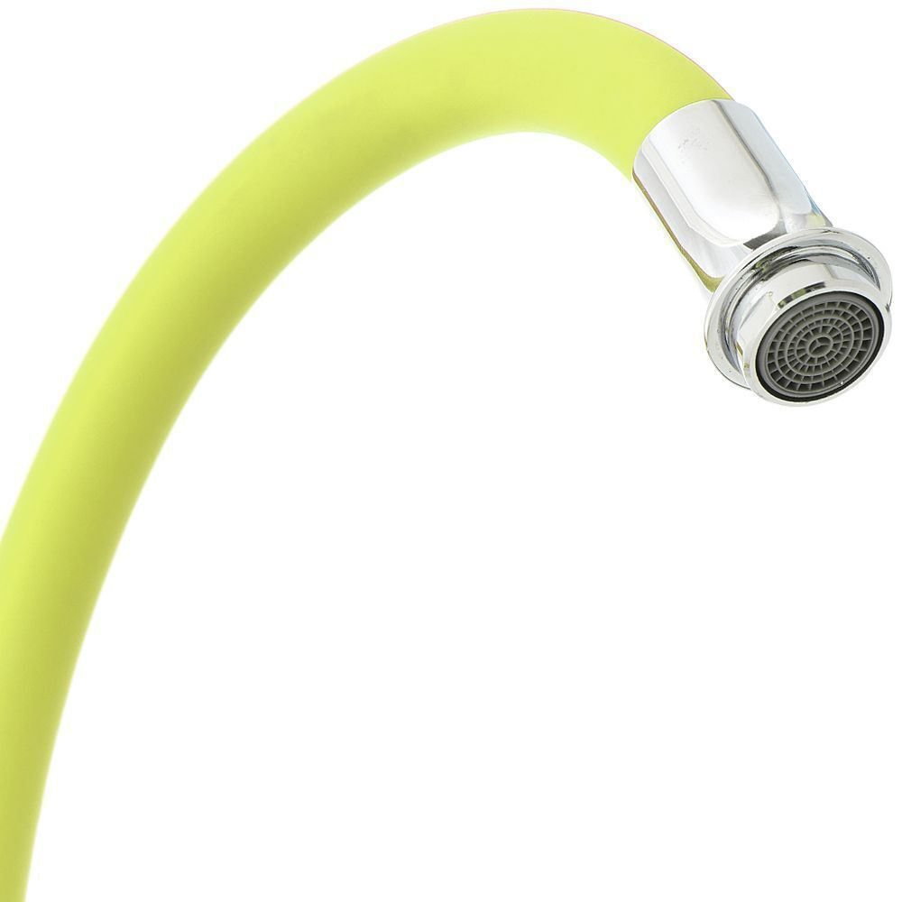 Смеситель для кухни, Frud, гибк излив, с кран-буксой, зел, R44127-6