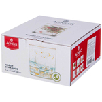 Набор стаканов 4шт 320мл "Снегири", 887-445