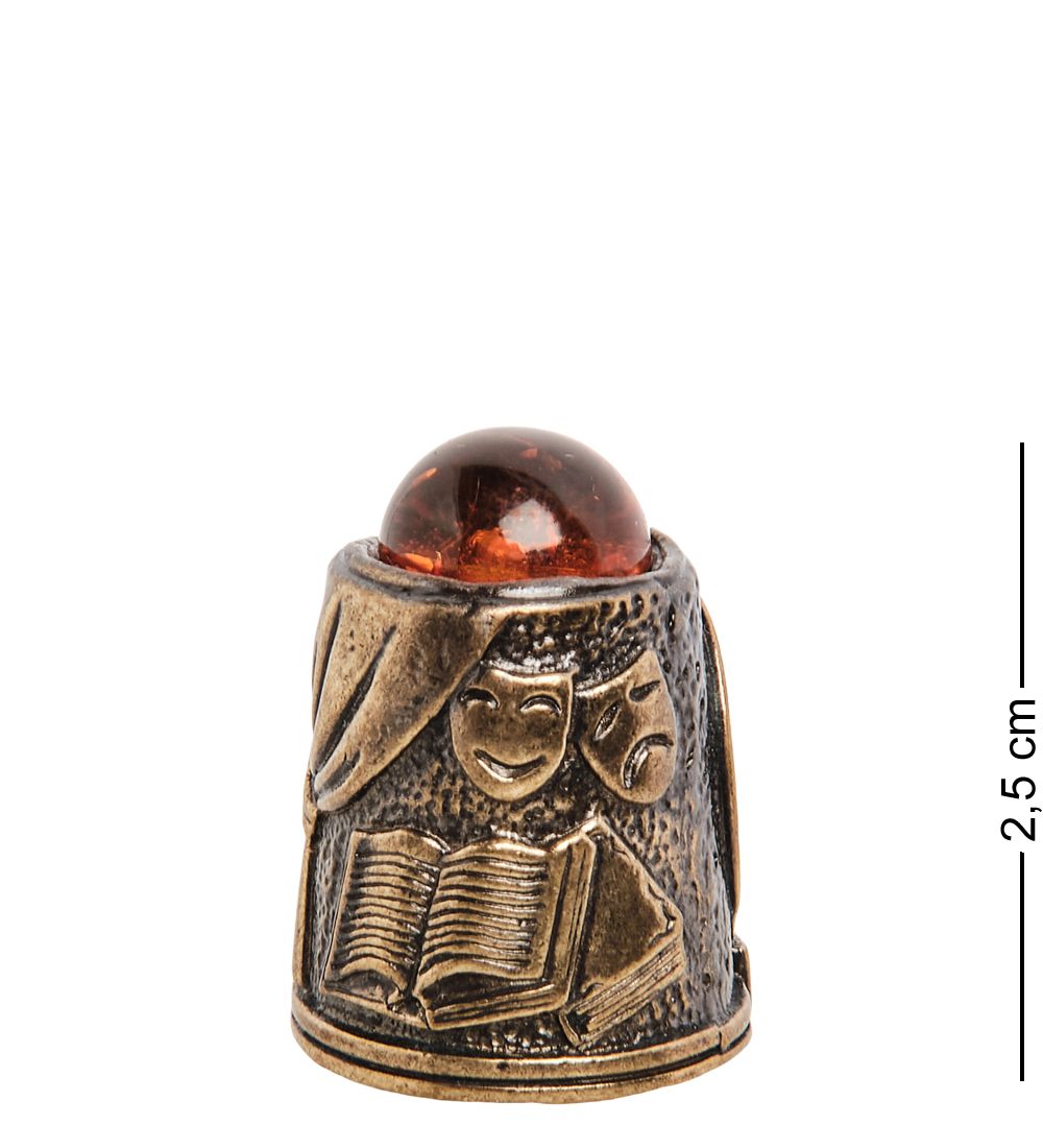AM-1420 Наперсток «Чехов А.П.» (латунь, янтарь)