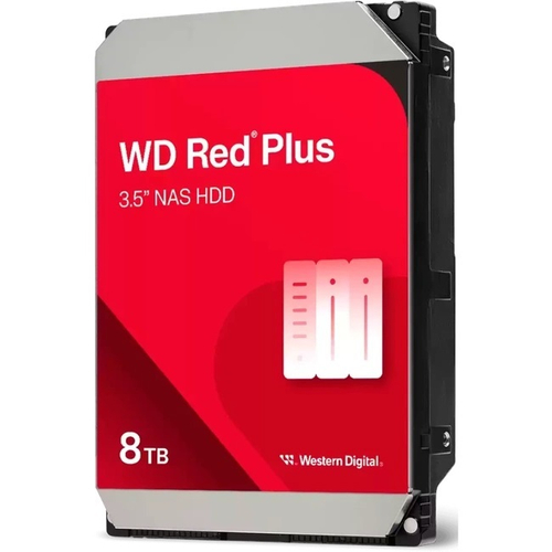 Жесткий диск HDD 8.0Tb Western Digital SATA-III, 128Mb, 5640rpm, RED Plus (WD80EFZZ)