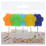 Свечи в торт «Лапки» (набор 5 шт)