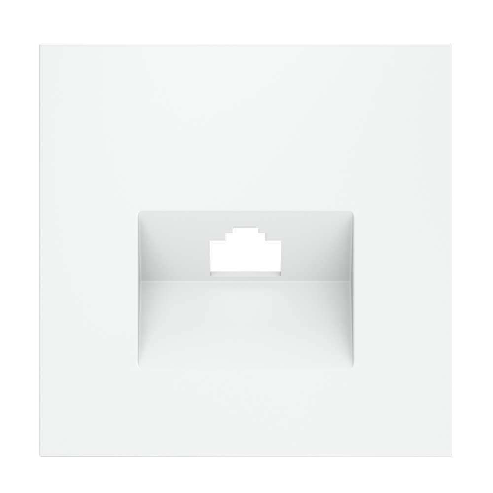 Накладка для розетки компьютерной RJ45 кат.6, S70 (белый матовый)