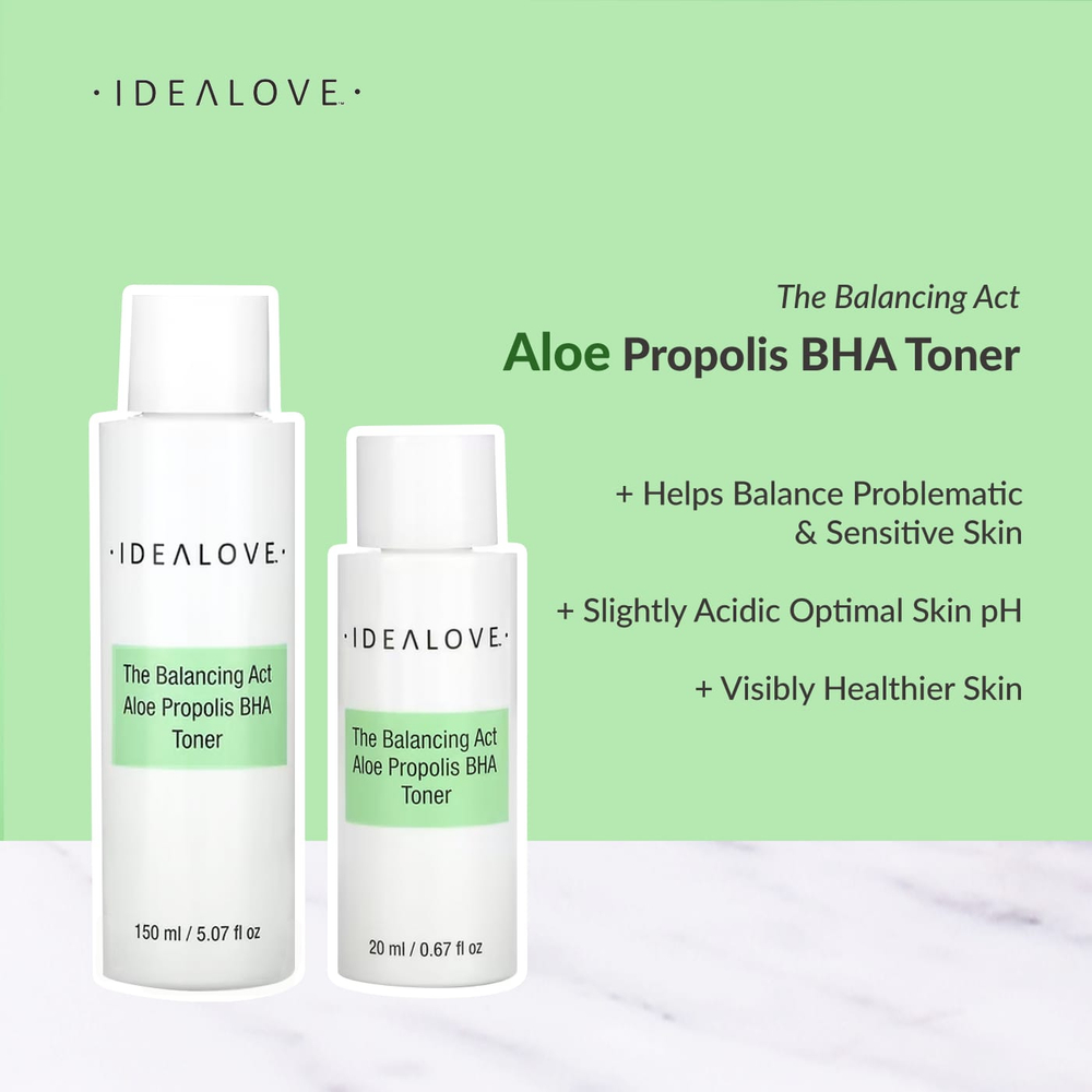 Idealove, The Balancing Act, тоник с бутилоксианизолом, алоэ и прополисом, 150 мл (5,07 жидк. унции)