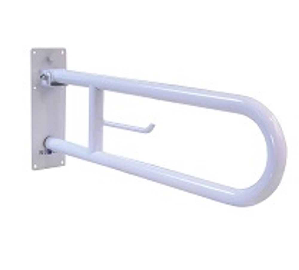 Поручень откидной 600 мм нерж. сталь NOFER 15051.60.W белый