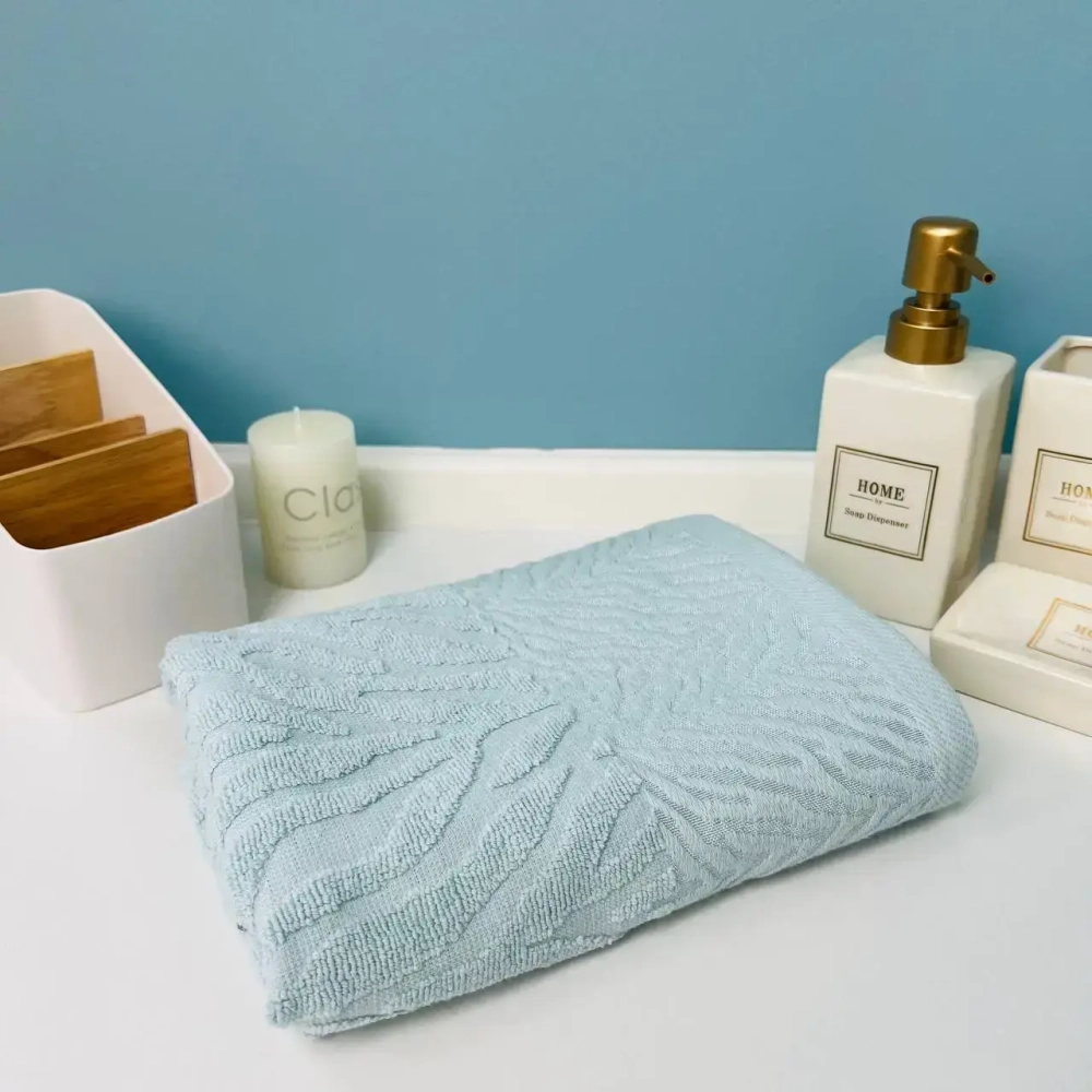 Полотенце махровое 50*90см «Florence» цвет ледяная незабудка 08-186, плотность 450 гр/м2