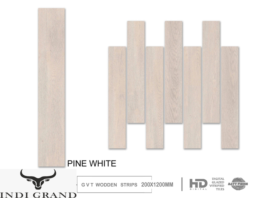 Керамогранит 20x120 cm pine white