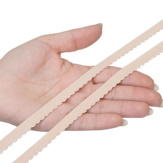 Резинка отделочная бежевая 10 мм (цв. 126), 641/10