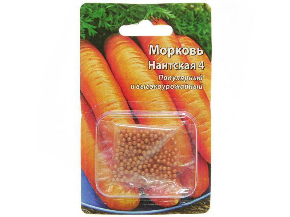 МОРКОВЬ гранул. Нантская 4 среднеспелый 300шт (10шт)
