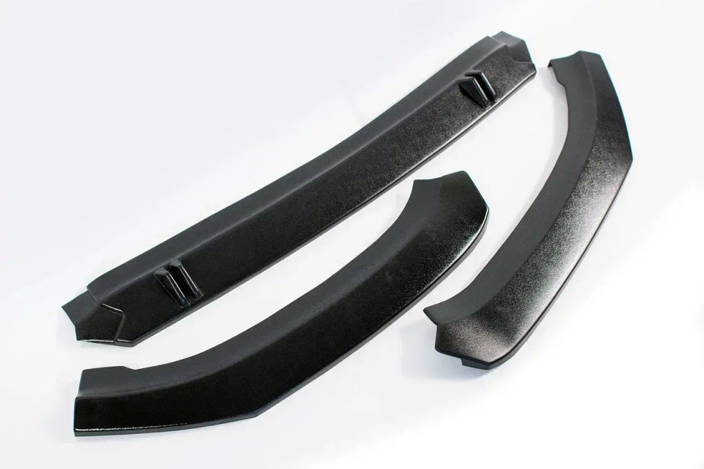 Сплиттер переднего бампера VTS 2.0 шагрень