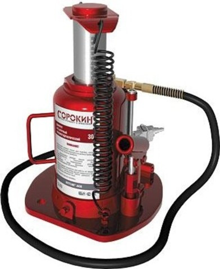 Домкрат пневмо-гидравлический СОРОКИН 3.83 (30 т - 265/415 мм)