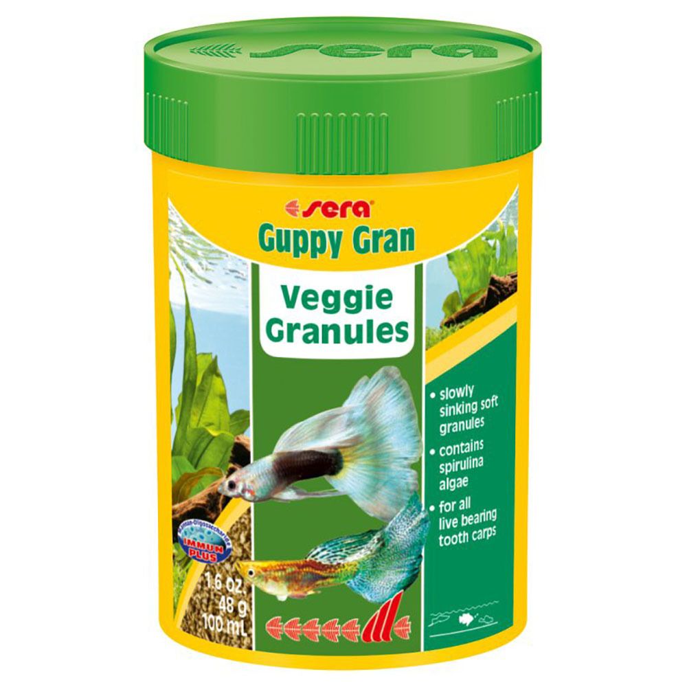 Sera Guppy Gran - корм для гуппи (гранулы)