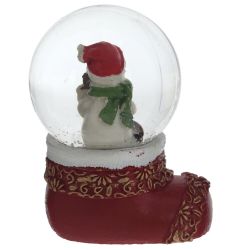 GAEM Фигурка декоративная "Дед Мороз/Снеговик" в стекл шаре, L5 W4,5 H7 см, 2в.