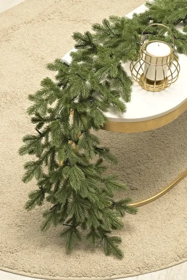 Хвойная гирлянда Чарующая 270 см., 100% литая хвоя, ЕлкиТорг (23054)