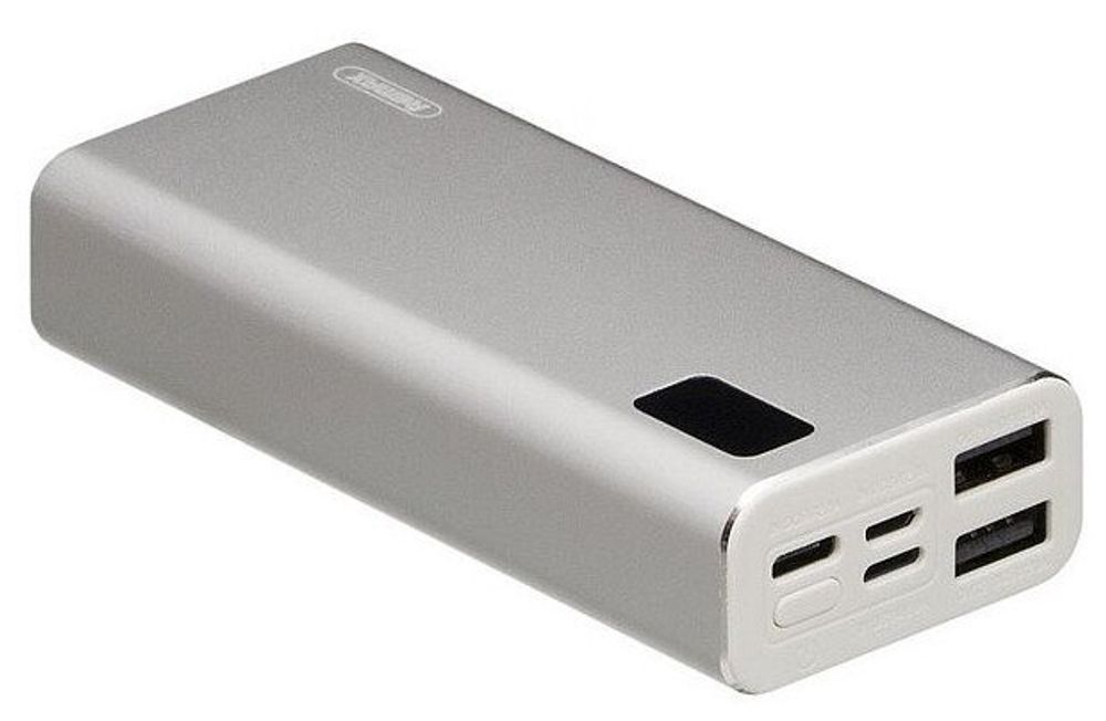 Портативный аккумулятор 10000 mAh RPP-155 Mini Pro 2USB silver