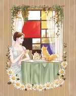 Girl in fame. Coloring Book