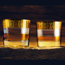 Набор стаканов для виски 2шт 397мл Zwiesel 1872 Hommage Gold Classic