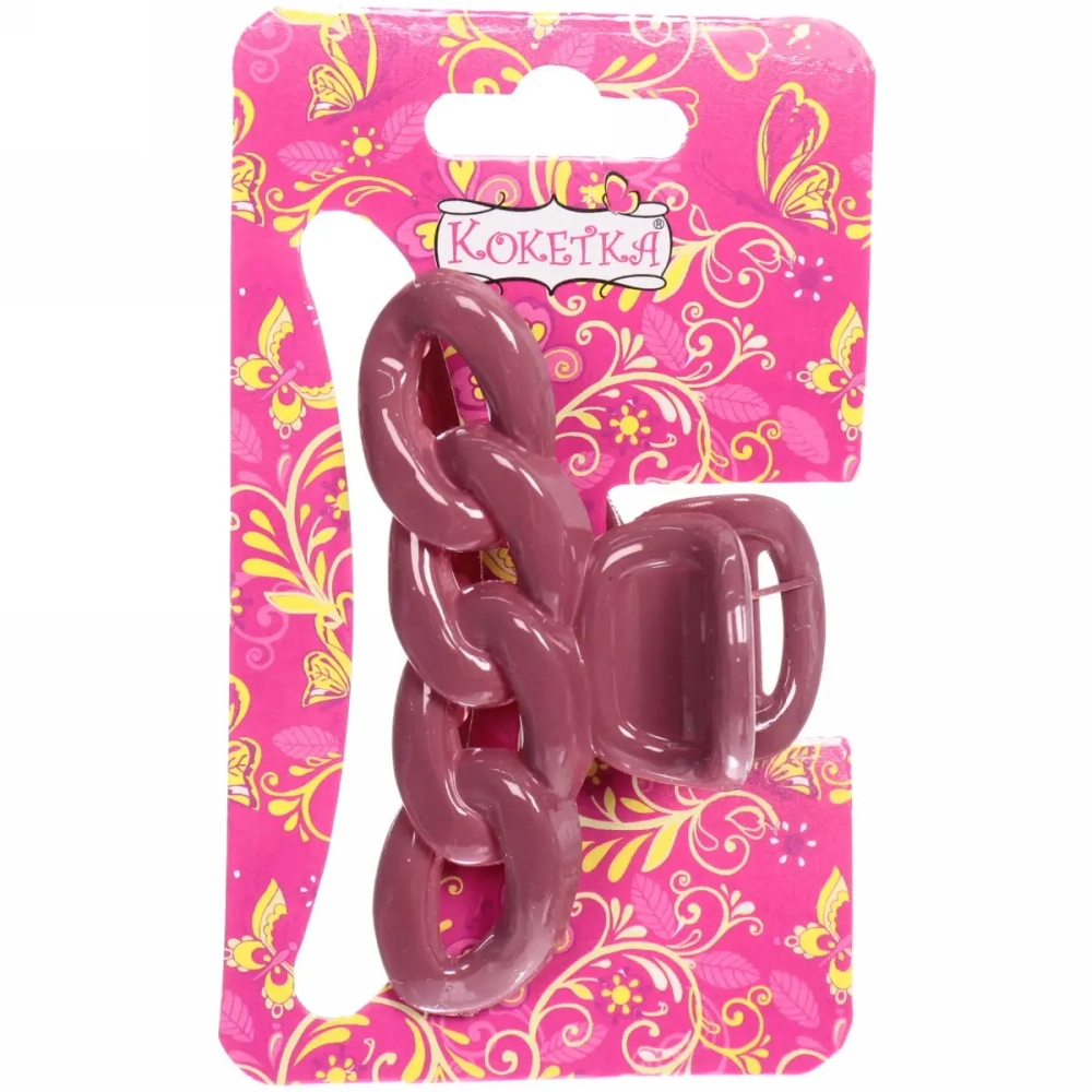 Заколка-краб для волос на блистере «Magic Gloss», кольца, микс 6 цветов, 6,5см