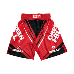 MMI-4022 Шорты MMA SHORT IMMAF approved красные