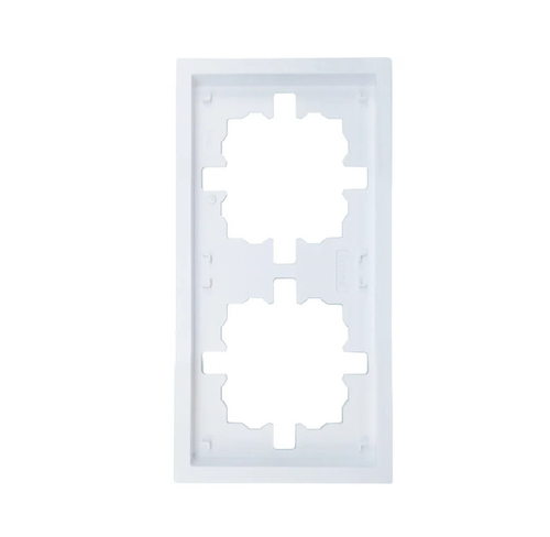 Рамка 2-ая LEZARD ZIMA горизонтальная б/вставок белая