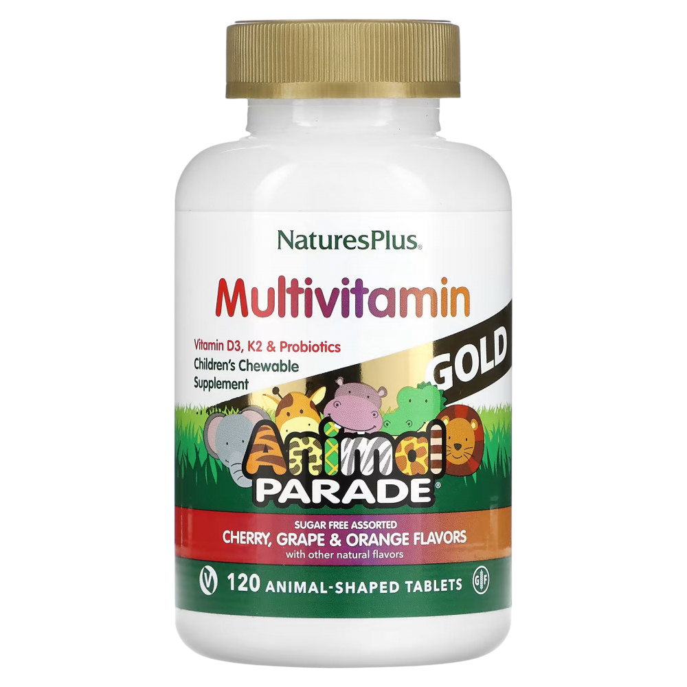 Nature's Plus Animal Parade Gold, Жевательные мультивитамины для детей