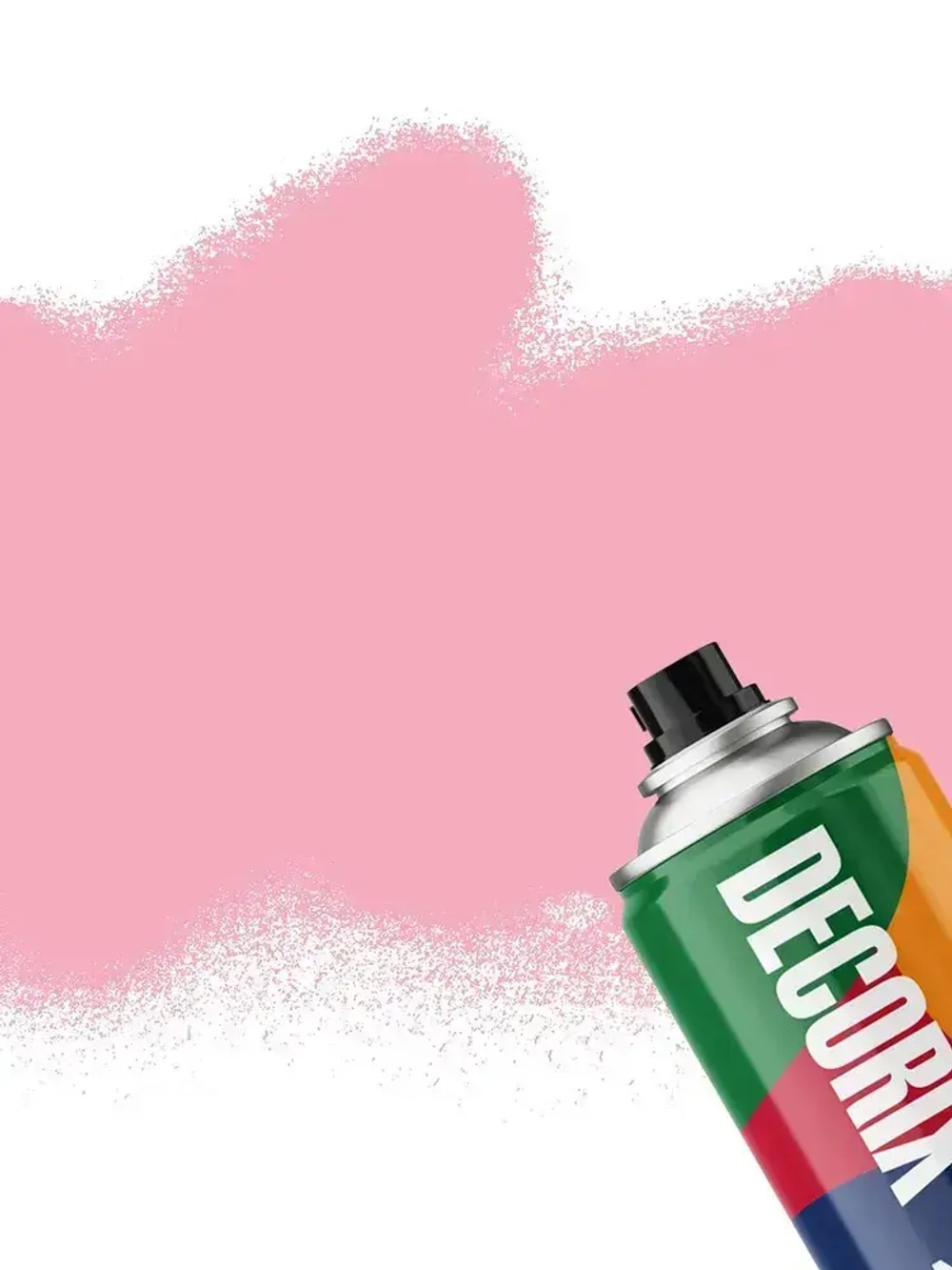 Краска розовая в баллончике глянцевая акриловая DECORIX - эмаль аэрозольная для любых поверхностей 520 мл