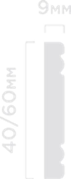 Молдинг HiWood, 60x9 мм