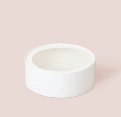 Коробка - Тубус Белый для печенья, зефира Д20 В5,5 см