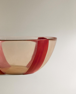 Zara Home миска из стекла, цвет синий, 12 см