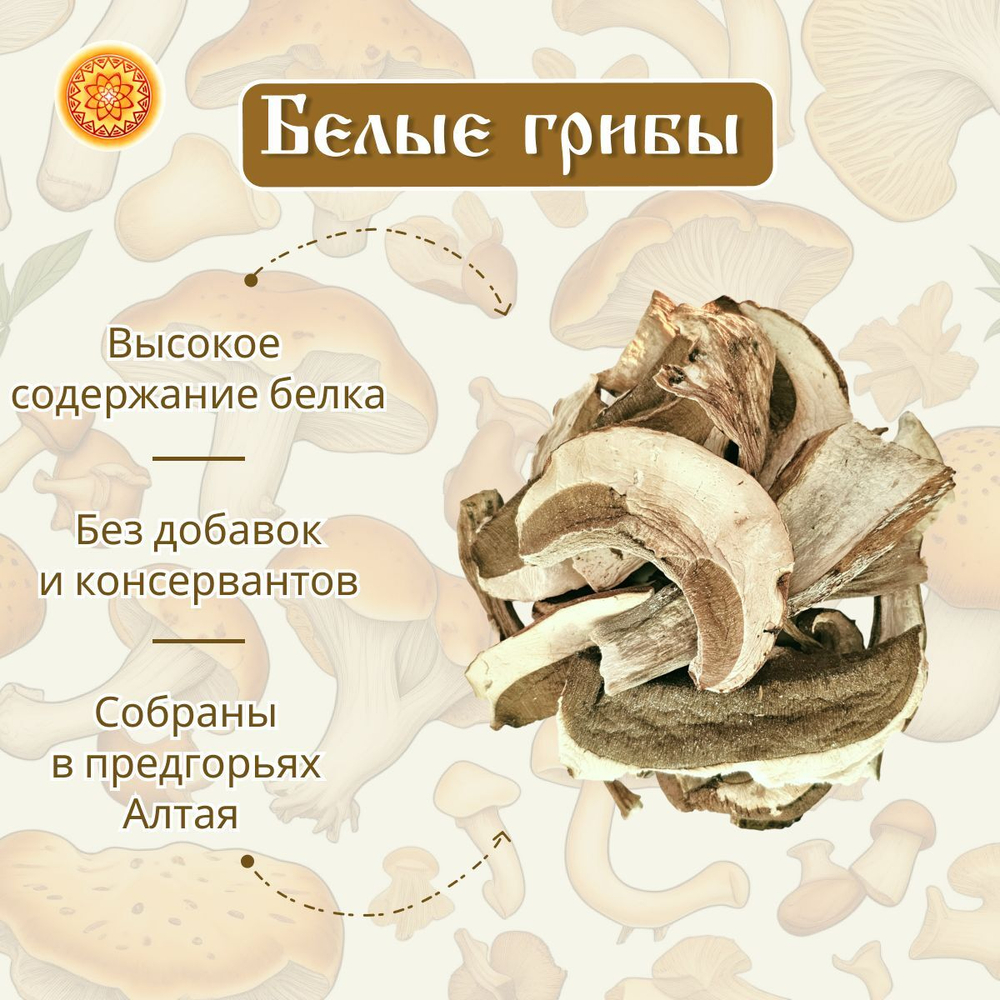 Белый гриб сушеный.