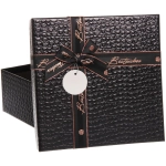 Коробка подарочная «Текстура» 24*24*10 см, черный