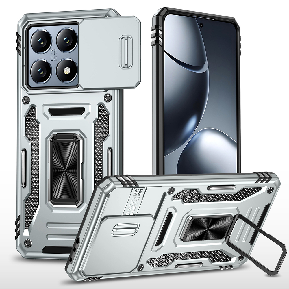 Чехол Safe Case с кольцом и защитой камеры для Xiaomi 14T Pro