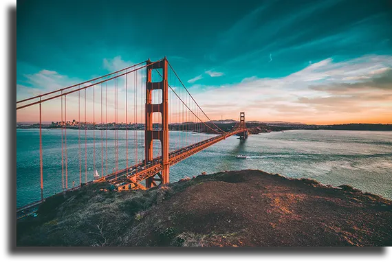 Постер "Мост Золотые Ворота"