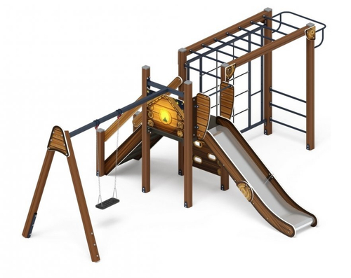 Игровой комплекс Счастливое детство Эко ДИК 2.01.02-02 H=1200