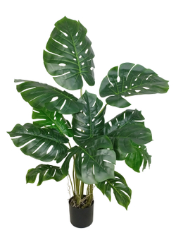 Искусственная Монстера 110см в кашпо