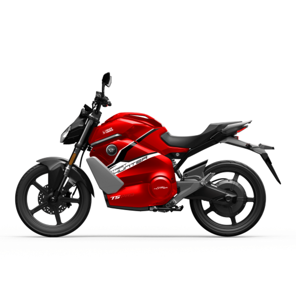 Электромотоцикл WHITE SIBERIA SUPER SOCO TS STREET HUNTER PRO Красный