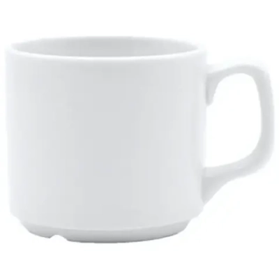 Кружка фарфоровая 250мл штабелируемая Белье