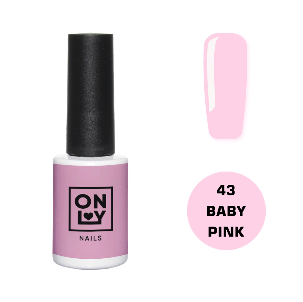 Гель-лак OnlyNails Baby Pink №43, 10мл