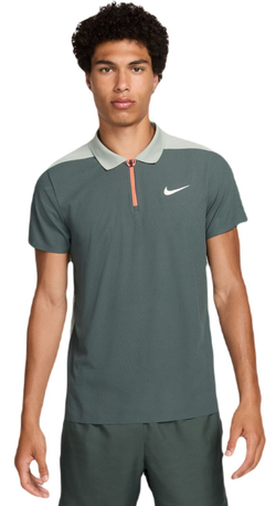 Мужское теннисное поло Nike Court Slam Ultimate Dri-Fit ADV Tennis - зеленый