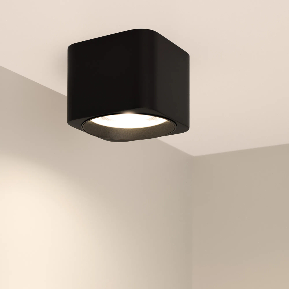 Светильник SP-DICE-S78x78-10W Warm3000 (BK, 24 deg, 230V) (Arlight, IP54 Металл, 5 лет) 046632