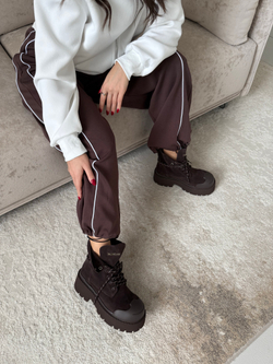 Ботинки из натуральной замши