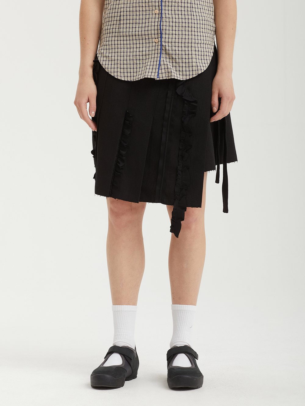Юбка Pleated Linen Wrap